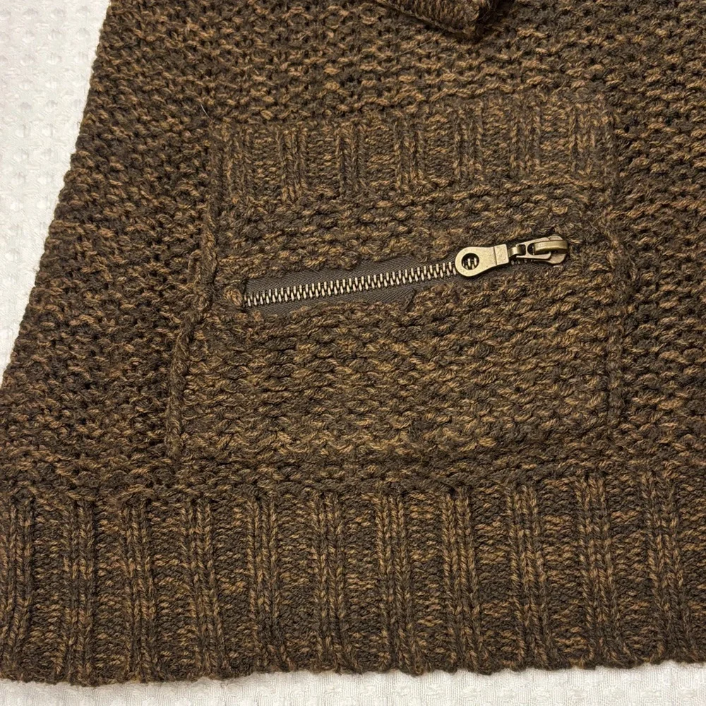 Cozy Brown Cowl Neck Women's Sweater Size Large